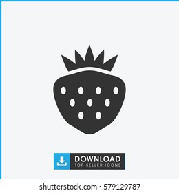 strawberry icon illustration isolated vector sign symbol