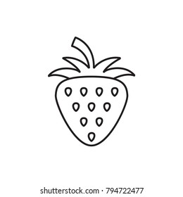 strawberry icon illustration isolated vector sign symbol