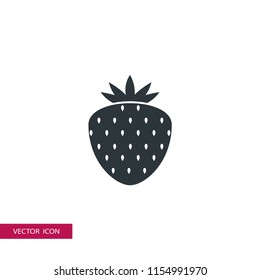 strawberry icon illustration vector 