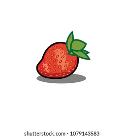 Strawberry Icon Isolated