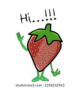 strawberry icon isolated on white. vector illustration.