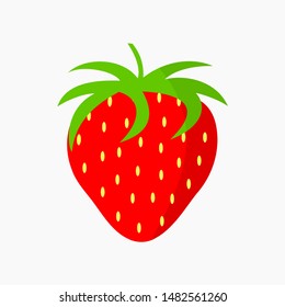 Strawberry icon isolated. Vector illustration.