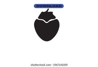 icono de fresa o logotipo de alta resolución