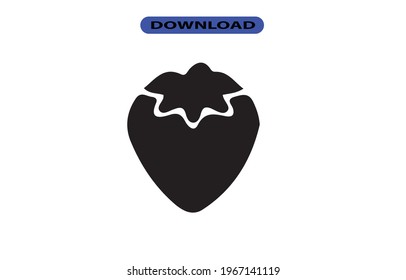 strawberry icon or logo high resolution