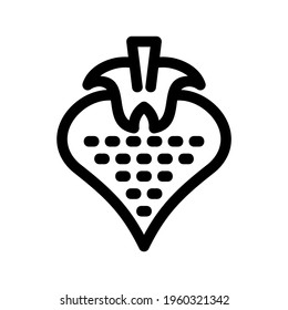 strawberry icon or logo isolated sign symbol vector illustration - high quality black style vector icons
