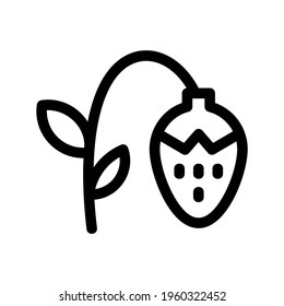 strawberry icon or logo isolated sign symbol vector illustration - high quality black style vector icons
