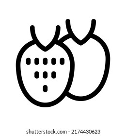 strawberry icon or logo isolated sign symbol vector illustration - high quality black style vector icons

