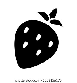 Strawberry icon outline Fruit isolate illustration vector