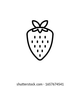 strawberry icon part of fruit and vegetable icons