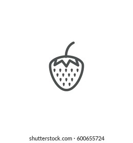 strawberry icon. sign design