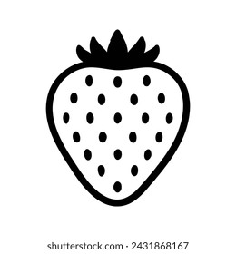 Strawberry icon. sign for mobile concept and web design. vector illustration