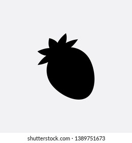 strawberry icon sign signifier vector