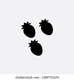 strawberry icon sign signifier vector