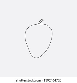 strawberry icon sign signifier vector
