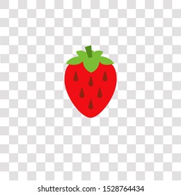 strawberry icon sign and symbol. strawberry color icon for website design and mobile app development. Simple Element from gastronomy set collection for mobile concept and web apps icon.