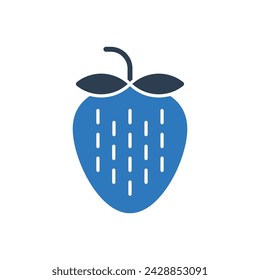 Strawberry Icon Sign Symbol Vector