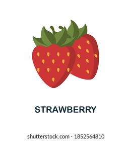 Strawberry icon. Simple element from fruits collection. Creative Strawberry icon for web design, templates, infographics and more