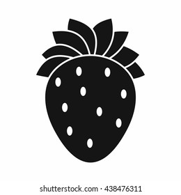 Strawberry icon, simple style