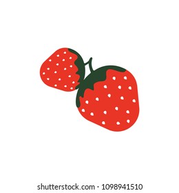 Strawberry icon symbol vector