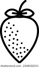 Erdbeersymbol, True Black Icon