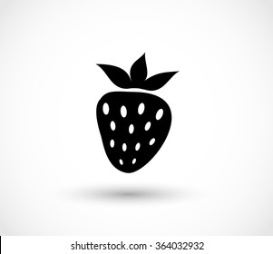 Strawberry icon vector