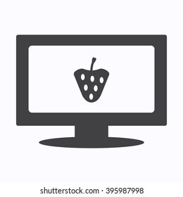 Strawberry Icon Vector.