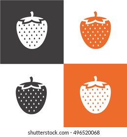 strawberry icon vector