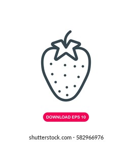 Strawberry Icon Vector