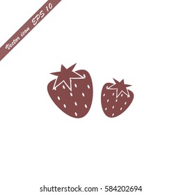 Strawberry icon vector