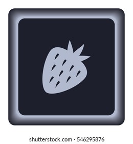 Strawberry icon, vector design