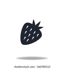 Strawberry icon, vector design