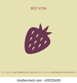 Strawberry icon, vector design