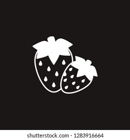 strawberry icon. strawberry vector design. sign design