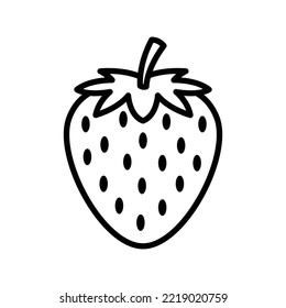 strawberry icon vector design template in white background