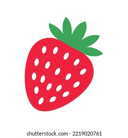 strawberry icon vector design template in white background