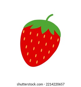 Strawberry icon vector flat illustration