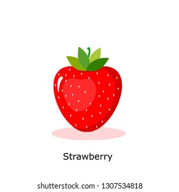 strawberry icon vector ,fresh fruit background.