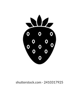 Strawberry icon vector. Fruits illustration sign. Vitamins symbol. Vegetarian logo. Food mark.