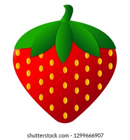 Strawberry icon vector gradient design for web icon web design or strawberry product