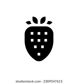 gráfico vectorial de icono de fresa con colores