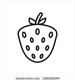 Icono de fresa ilustración gráfica