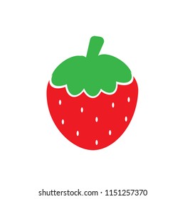 Strawberry icon vector illustration.