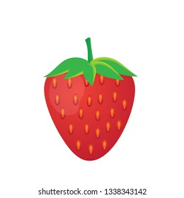 Strawberry icon vector illustration.