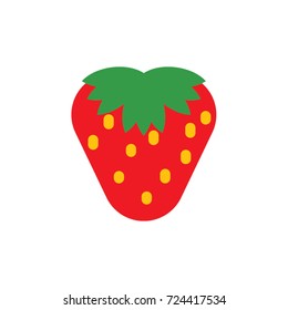 Strawberry icon. Vector illustration. 