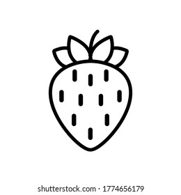 diseño vectorial de icono de fresa