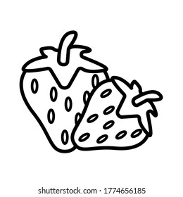 strawberry icon vector illustration design