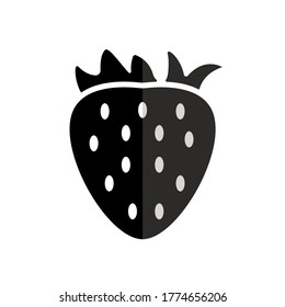 diseño vectorial de icono de fresa