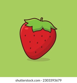 strawberry icon vector illustration design. flat design strawberry