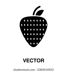 Strawberry icon, vector illustration. vector strawberry icon illustration isolated on white background..eps