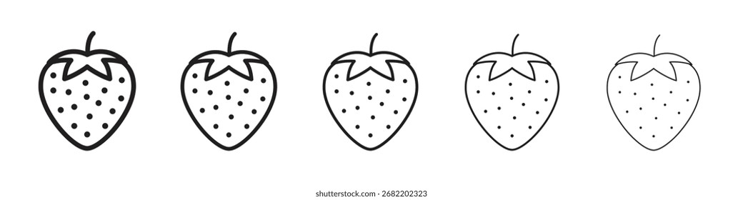 Strawberry icon vector illustration isolated